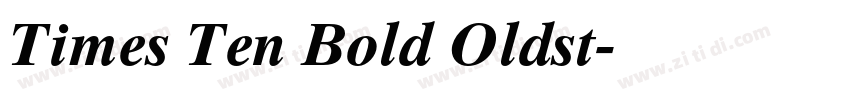 Times Ten Bold Oldst字体转换